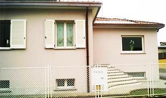 villa di Varese con cappotto e tinteggiatura